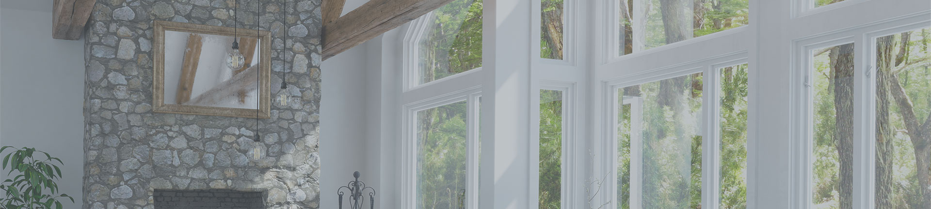 Living room casement windows