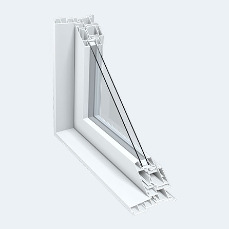 Double glazing window cut